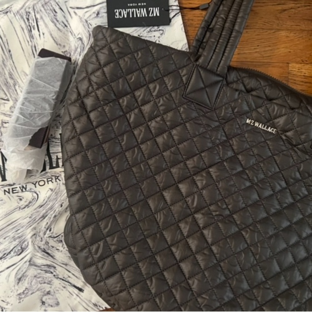MZ Wallace Metro Tote Deluxe in Magnet Gray